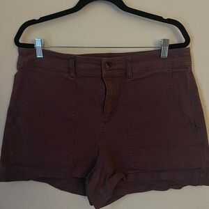 Burgundy shorts